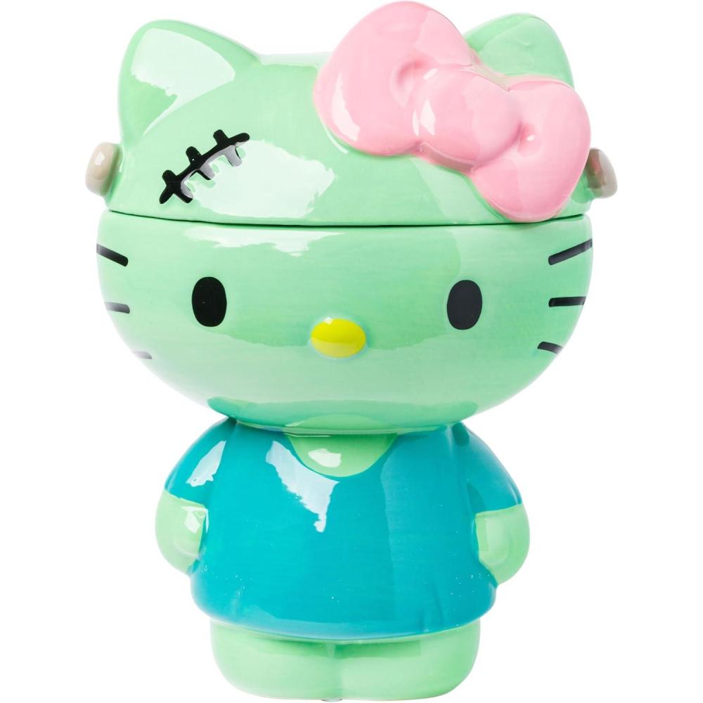 imageSilver Buffalo Sanrio Hello Kitty Frankenstein Sculpted Ceramic Cookie Jar 7 x 575 x 975Hello Kitty Frankenkitty Ceramic Sculpted