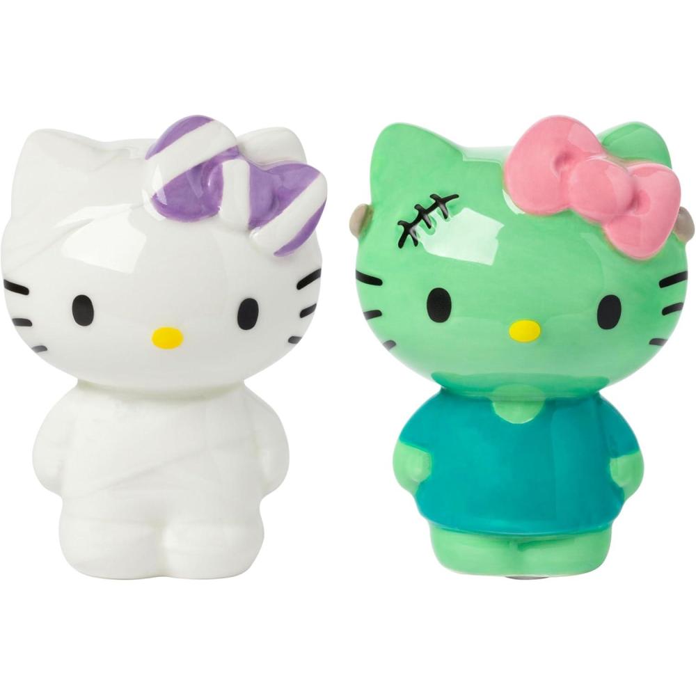 imageSilver Buffalo Sanrio Hello Kitty Halloween Ceramic Salt and Pepper Shaker Set 5 L x 2 W x 35 HSanrio Hello Kitty Christmas