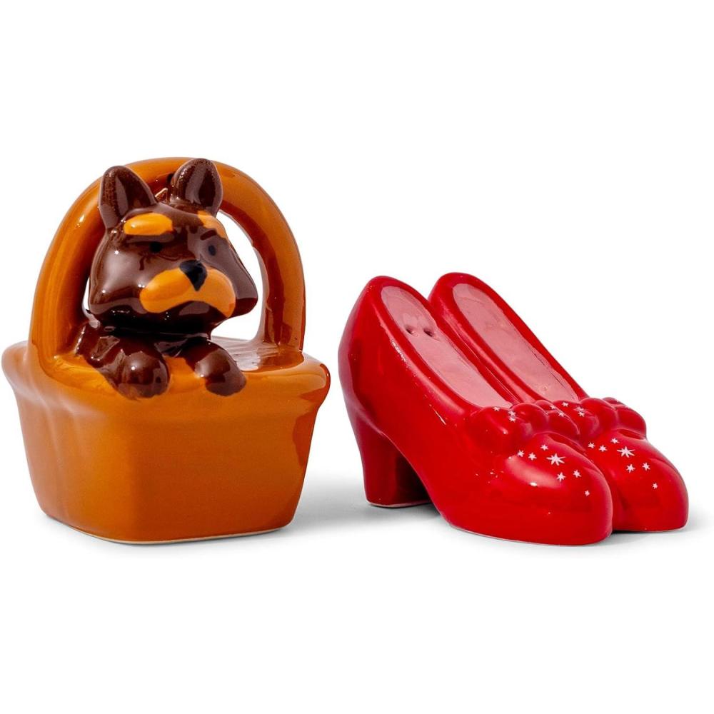 imageSilver Buffalo Sanrio Hello Kitty Halloween Ceramic Salt and Pepper Shaker Set 5 L x 2 W x 35 HWizard of Oz Ruby