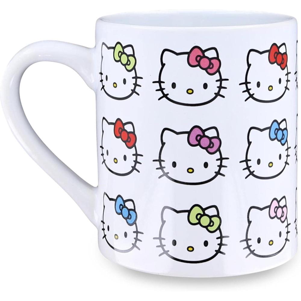 imageSilver Buffalo Sanrio Hello Kitty Spooky Halloween Glass Coffee Mug 175 ouncesSanrio Hello Kitty Faces and Bows