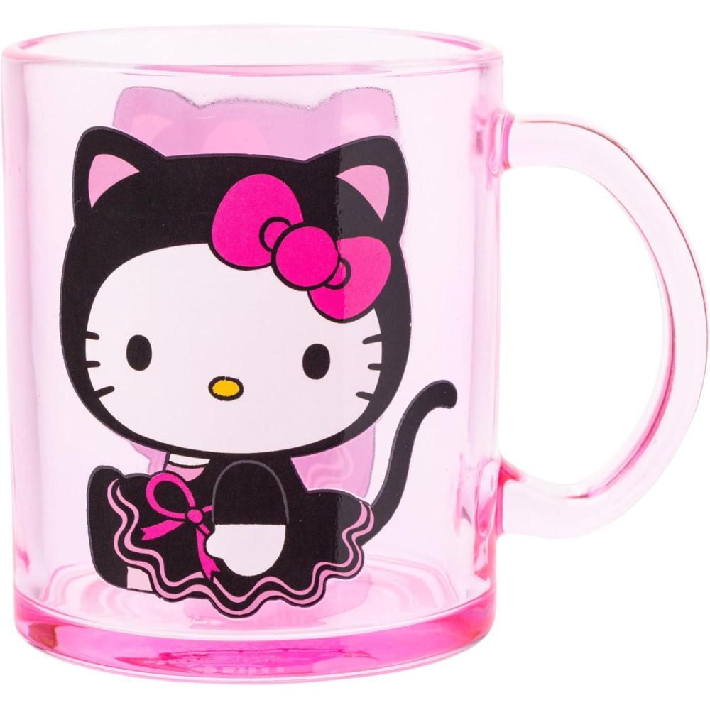 imageSilver Buffalo Sanrio Hello Kitty Spooky Halloween Glass Coffee Mug 175 ouncesSanrio Hello Kitty Spooky Halloween