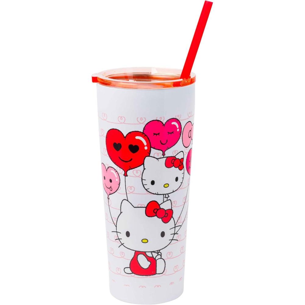 imageSilver Buffalo Sanrio Hello Kitty Zodiac Signs Iridescent Double Walled Tritan Water Bottle 18 OuncesHello Kitty Heart Balloons