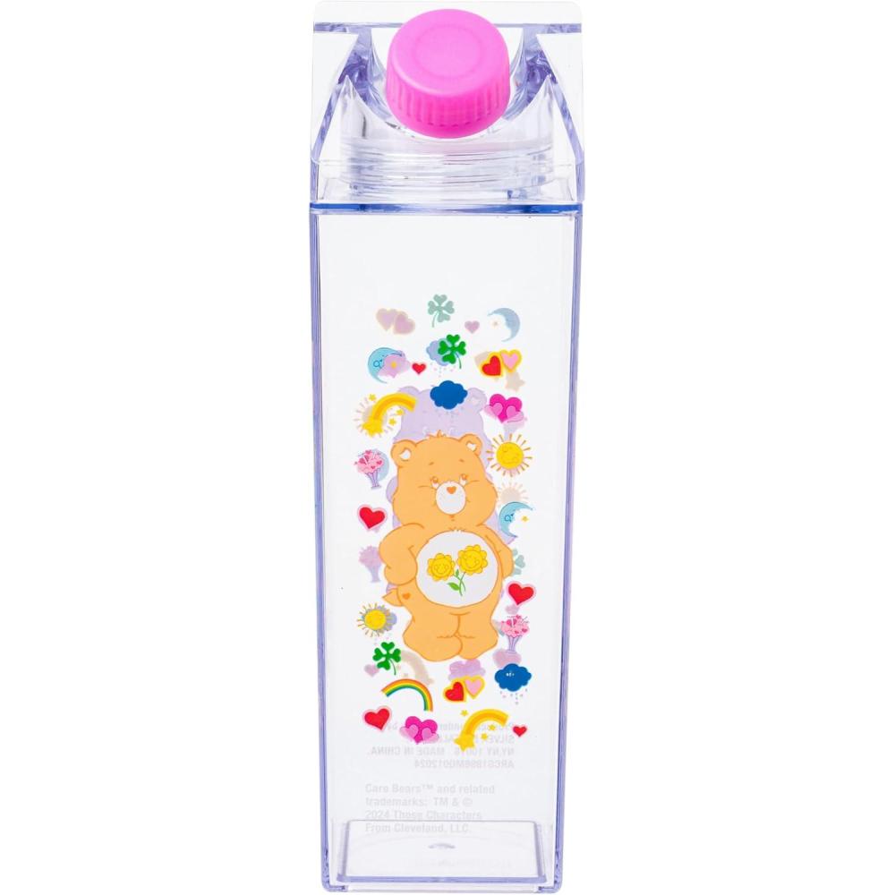 imageSilver Buffalo Sanrio Hello Kitty and Friends Featuring Cinnamoroll and Strawberries Plastic Pink Milk Carton Pitcher Bottle 162 OuncesCare Bears Icons