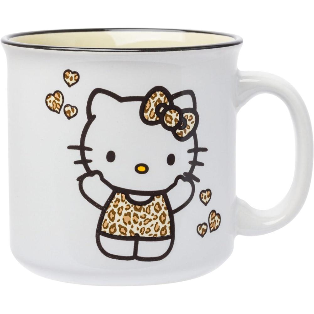 imageSilver Buffalo Sanrio Hello Kitty and Friends Gudetama Lazy Egg Sailing Ceramic Camper Mug 20 OuncesHello Kitty Leopard Outfit