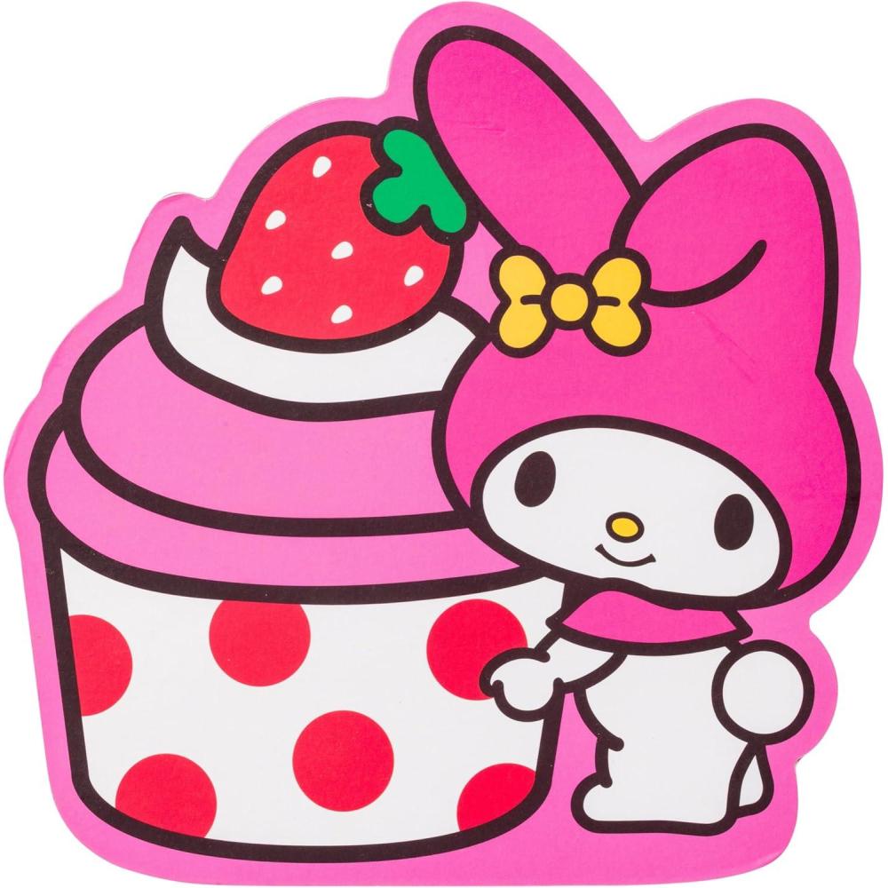 imageSilver Buffalo Sanrio Hello Kitty and Friends Large Die Cut MDF Box Wall Sign Featuring My Melody 7 x 12 x 7