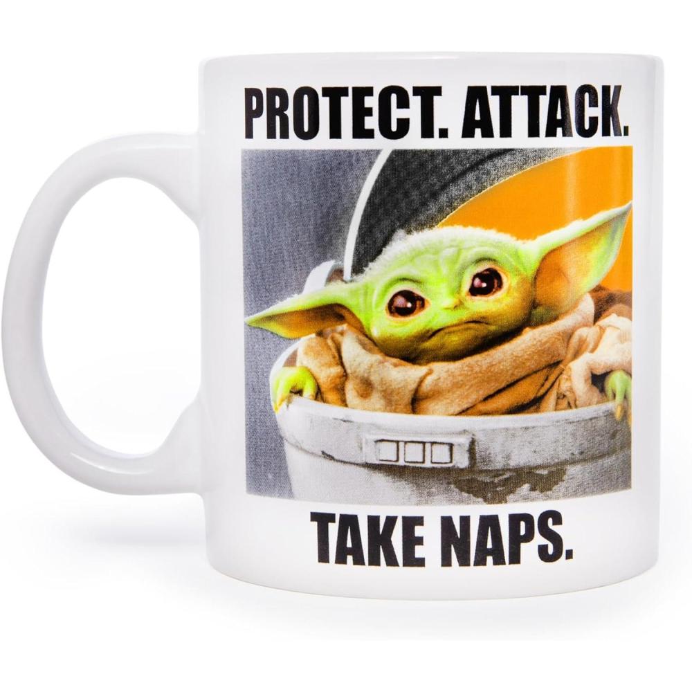 imageSilver Buffalo Star Wars The Coffee is Strong In This One Ceramic CamperStyle Coffee Mug 20OuncesTake Naps