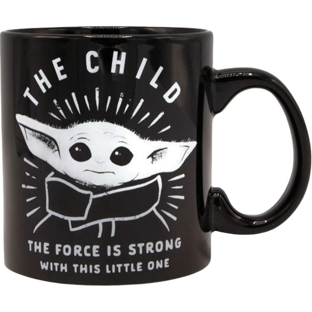 imageSilver Buffalo Star Wars The Coffee is Strong In This One Ceramic CamperStyle Coffee Mug 20OuncesThe Force is Strong