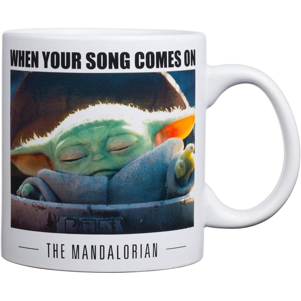 imageSilver Buffalo Star Wars The Coffee is Strong In This One Ceramic CamperStyle Coffee Mug 20OuncesWhen your song comes on