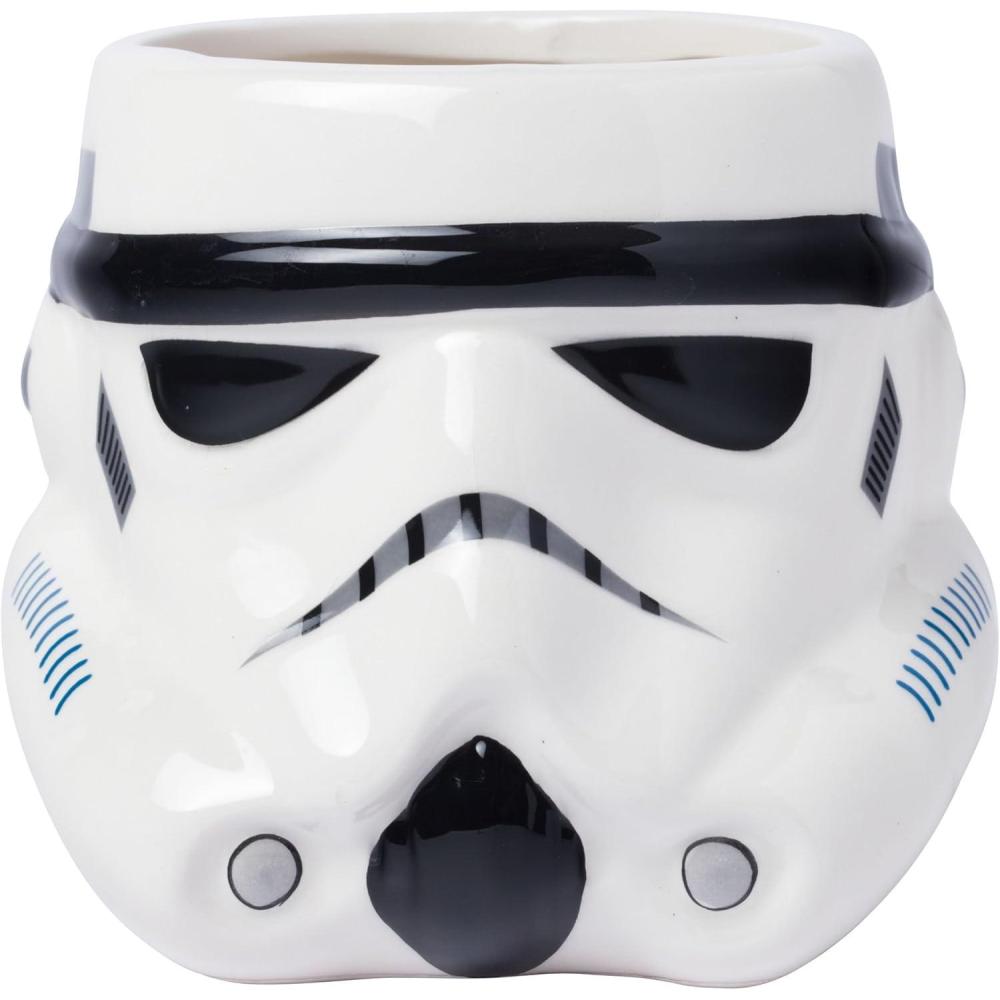 imageSilver Buffalo Star Wars The Mandalorian Child Seated Ceramic 3D Sculpted Mug 20OuncesStar Wars Stormtrooper Face