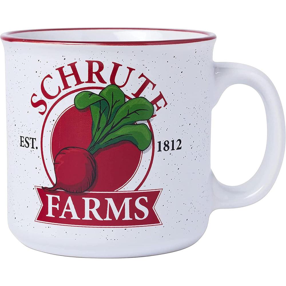 imageSilver Buffalo The Office Title Sign Ceramic Mug 20 OunceSchrute Farms Camper