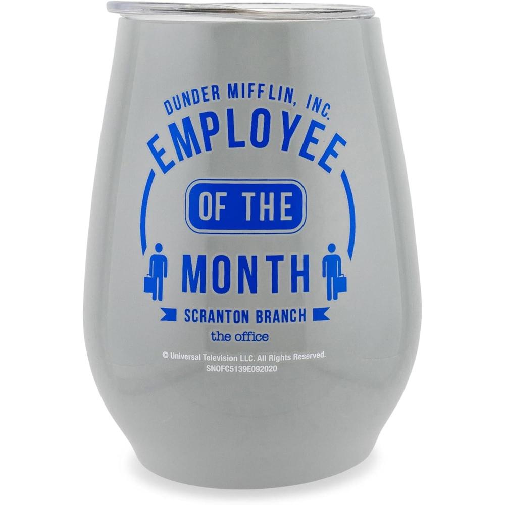 imageSilver Buffalo Winnie The Pooh Up and Away Double Wall Stainless Steel Stemless Tumbler wLid 10OuncesThe Office Employee of the Month