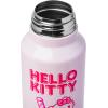 Silver Buffalo Beetlejuice “Say it three times” Stainless Steel Water Bottle with Strap Featuring Sandworm, 27 Ounces(Hello Kitty Kawaii Milk)