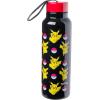 Silver Buffalo Beetlejuice “Say it three times” Stainless Steel Water Bottle with Strap Featuring Sandworm, 27 Ounces(Pokemon Pikachu Jump)