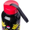 Silver Buffalo Beetlejuice “Say it three times” Stainless Steel Water Bottle with Strap Featuring Sandworm, 27 Ounces(Pokemon Pikachu Jump)