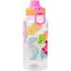 Silver Buffalo Bratz Airbrush Featuring Yasmin, Sasha, Jade, and Cloe Twist Spout Plastic Water Bottle with Stickers You Stick Yourself, 32 Ounces(Care Bears Rainbow Heart)