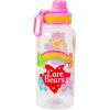 Silver Buffalo Bratz Airbrush Featuring Yasmin, Sasha, Jade, and Cloe Twist Spout Plastic Water Bottle with Stickers You Stick Yourself, 32 Ounces(Care Bears Rainbow Heart)