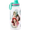 Silver Buffalo Bratz Airbrush Featuring Yasmin, Sasha, Jade, and Cloe Twist Spout Plastic Water Bottle with Stickers You Stick Yourself, 32 Ounces(Disney Princess & Group)