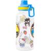 Silver Buffalo Bratz Airbrush Featuring Yasmin, Sasha, Jade, and Cloe Twist Spout Plastic Water Bottle with Stickers You Stick Yourself, 32 Ounces(Hello Kitty and Friends)