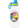 Silver Buffalo Bratz Airbrush Featuring Yasmin, Sasha, Jade, and Cloe Twist Spout Plastic Water Bottle with Stickers You Stick Yourself, 32 Ounces(Hello Kitty and Friends)
