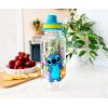 Silver Buffalo Bratz Airbrush Featuring Yasmin, Sasha, Jade, and Cloe Twist Spout Plastic Water Bottle with Stickers You Stick Yourself, 32 Ounces(Lilo and Stitch Tropical Flowers)
