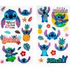 Silver Buffalo Bratz Airbrush Featuring Yasmin, Sasha, Jade, and Cloe Twist Spout Plastic Water Bottle with Stickers You Stick Yourself, 32 Ounces(Lilo and Stitch Tropical Flowers)
