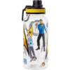 Silver Buffalo Bratz Airbrush Featuring Yasmin, Sasha, Jade, and Cloe Twist Spout Plastic Water Bottle with Stickers You Stick Yourself, 32 Ounces(Star Trek Delta)