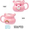 Silver Buffalo Care Bears Cheer Bear Ceramic 3D Sculpted Mug, 20 Ounces