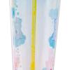 Silver Buffalo Care Bears Featuring Funshine Bear, Grumpy Bear, and Love-a-Lot Bear Glitter Plastic Cold Cup with Lid and Straw Topper, 24 Ounces