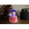 Silver Buffalo Care Bears Light Up Snow Globe Featuring Love-a-Lot Bear, 45mm