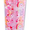 Silver Buffalo Care Bears Love Plastic Cold Cup with Lid and Straw Topper Featuring Friend Bear and Love-A-Lot Bear, 24 Ounces