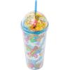 Silver Buffalo Care Bears Multi Character Rainbows Clouds and Stars 24oz. Dome Top Travel Tumbler