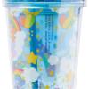 Silver Buffalo Care Bears Multi Character Rainbows Clouds and Stars 24oz. Dome Top Travel Tumbler