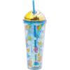 Silver Buffalo Care Bears Multi Character Rainbows Clouds and Stars 24oz. Dome Top Travel Tumbler