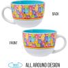 Silver Buffalo Care Bears Pattern Ceramic Soup Mug, 24 Ounces(Care Bears Multi Bear All Over)