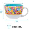 Silver Buffalo Care Bears Pattern Ceramic Soup Mug, 24 Ounces(Care Bears Multi Bear All Over)