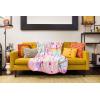 Silver Buffalo Care Bears Plush Fleece Throw Blanket 45″ x 60″ 250 GSM(Care Bears Rainbow)