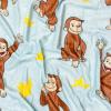 Silver Buffalo Care Bears Plush Fleece Throw Blanket 45″ x 60″ 250 GSM(Curious George Bananas)