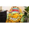 Silver Buffalo Care Bears Plush Fleece Throw Blanket 45″ x 60″ 250 GSM(Garfield Hanging on)