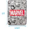 Silver Buffalo Care Bears Plush Fleece Throw Blanket 45″ x 60″ 250 GSM(Marvel Avengers Comics)