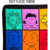 Silver Buffalo Care Bears Plush Fleece Throw Blanket 45″ x 60″ 250 GSM(Peanuts Character Grid)
