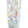 Silver Buffalo Care Bears Rainbow Hearts Stars Featuring Cheer Bear, Bedtime Bear, Funshine Bear, and Share Bear Watercolor Plastic Cold Cup with Lid and Straw Topper, 24 Ounces