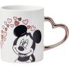 Silver Buffalo Care Bears Rainbow Mug with Sculpted Heart Handle, Features Bedtime, Good Luck, Cheer and Tenderheart Bears, 14 Ounces(Minnie & Mickey Blowing Kiss)