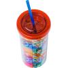 Silver Buffalo Care Bears Rainbow Stars Gold Confetti Cold Cup Featuring Funshine, Grumpy, Good Luck, Bedtime, Cheer, and Tenderheart Bears, 32 Ounces(Avatar Character Icon)