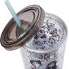 Silver Buffalo Care Bears Rainbow Stars Gold Confetti Cold Cup Featuring Funshine, Grumpy, Good Luck, Bedtime, Cheer, and Tenderheart Bears, 32 Ounces(Crow Background)