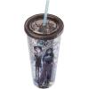 Silver Buffalo Care Bears Rainbow Stars Gold Confetti Cold Cup Featuring Funshine, Grumpy, Good Luck, Bedtime, Cheer, and Tenderheart Bears, 32 Ounces(Crow Background)