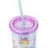 Silver Buffalo Care Bears Rainbow Stars Gold Confetti Cold Cup Featuring Funshine, Grumpy, Good Luck, Bedtime, Cheer, and Tenderheart Bears, 32 Ounces(My Little Pony Cloud Scene)