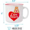 Silver Buffalo Care Bears Tenderheart Bear Heart Logo Ceramic Camper Mug, 20 Ounces