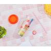 Silver Buffalo Care Bears and Strawberry Shortcake Featuring Cheer, Funshine, Friend, Orange Blossom, and Lemon Meringue Iridescent Plastic Cold Cup with Lid and Topper Straw, 24 Ounces