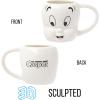 Silver Buffalo Casper Smiling Ceramic 3D Sculpted Mug, 20 Ounces