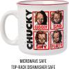 Silver Buffalo Chucky “Good Guys” 4 pack Plastic Cup Set, 22 Ounces(Chucky Moods)
